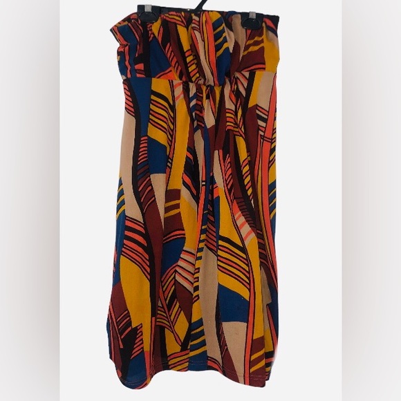 70’s Geo~Patterned Tunic Dress - Picture 3 of 7